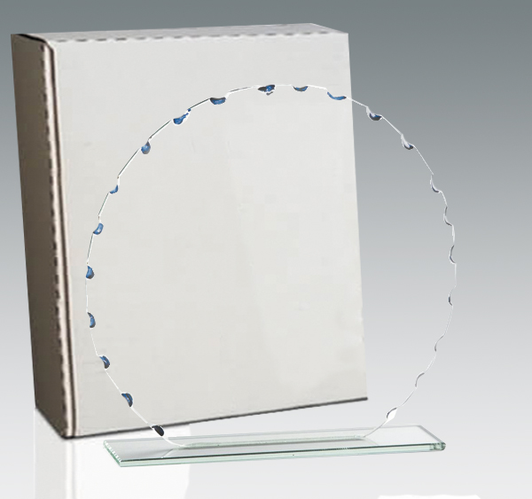 2377-CAJA-1 Galvano Cristal Circular 2377