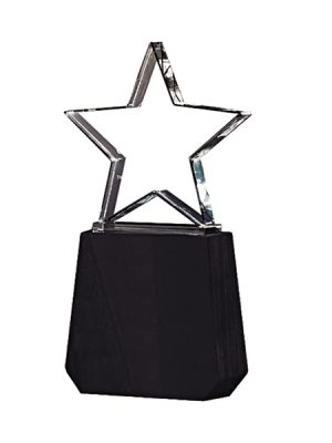 blas27 Galvano Cristal con Base de Madera BLAS 27