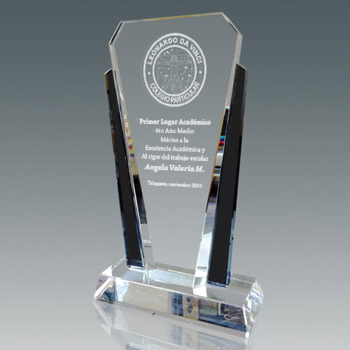 galvano_cristal_premiacion_reconocimiento_abanico_negro_FR25_grabado Galvano Cristal FR 25