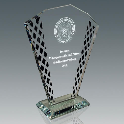 galvano_cristal_premiacion_reconocimiento_abanico_negro_FR31_grabado Galvano Cristal FR 31