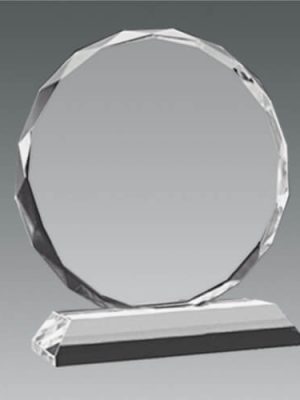 galvano_cristal_premiacion_reconocimiento_circular_biselado_CTA03_virgen Galvano Cristal Biselado CTA 03